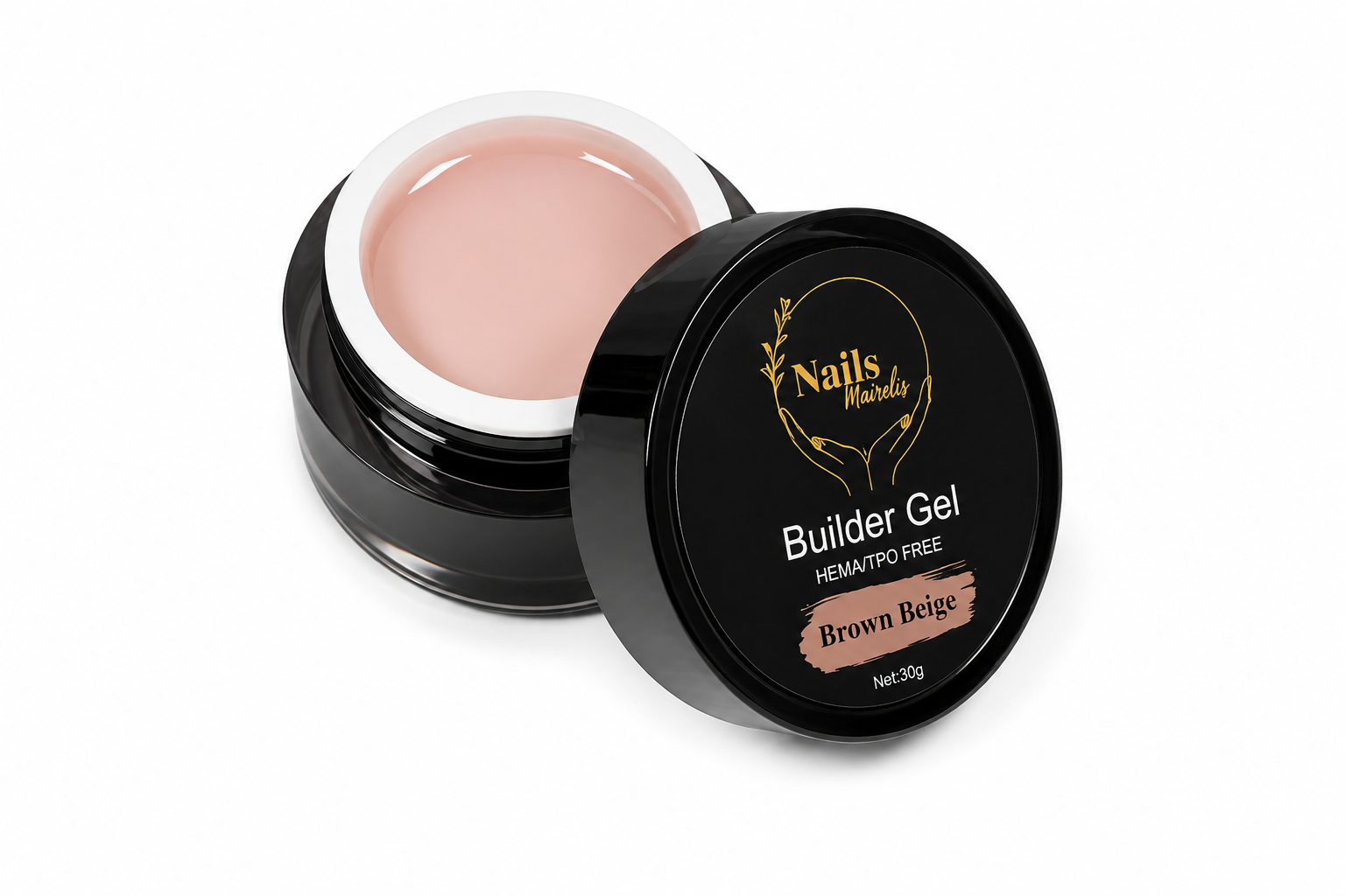 Builder Gel 30g | HEMA-Free & TPO-Free | Self-Leveling | Nails Mairelis