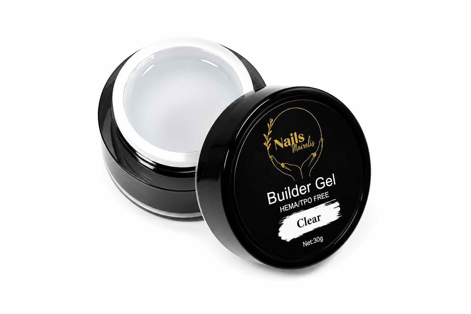 Builder Gel 30g | HEMA-Free & TPO-Free | Self-Leveling | Nails Mairelis