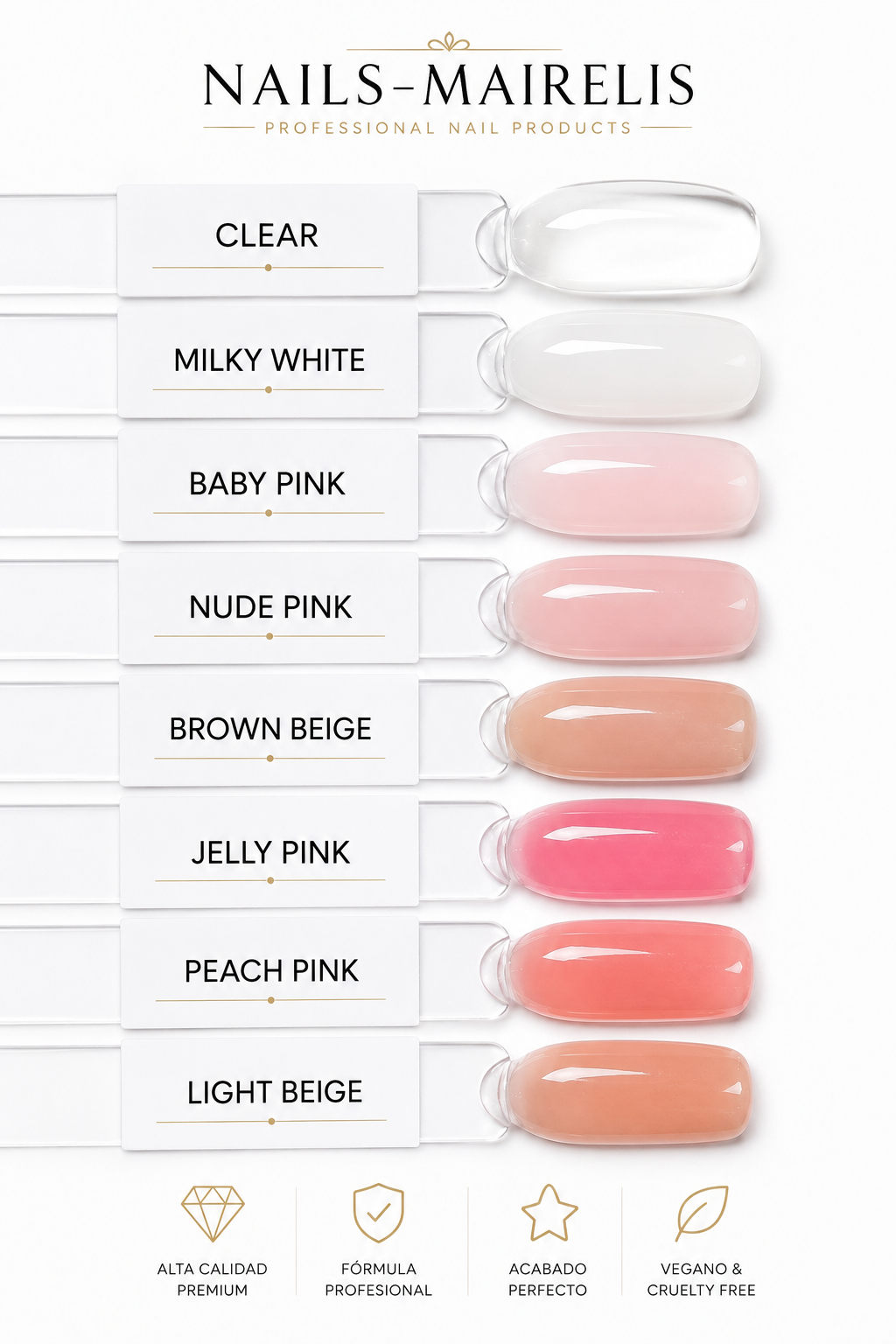 Builder Gel 30g | HEMA-Free & TPO-Free | Self-Leveling | Nails Mairelis