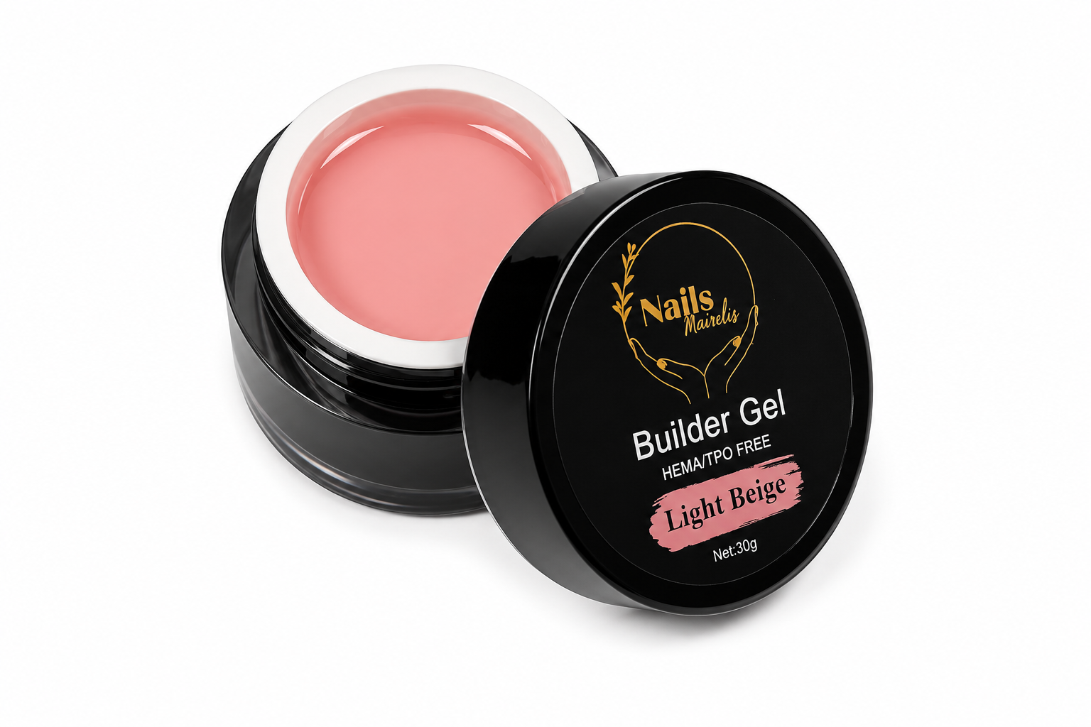 Builder Gel 30g | HEMA-Free & TPO-Free | Self-Leveling | Nails Mairelis