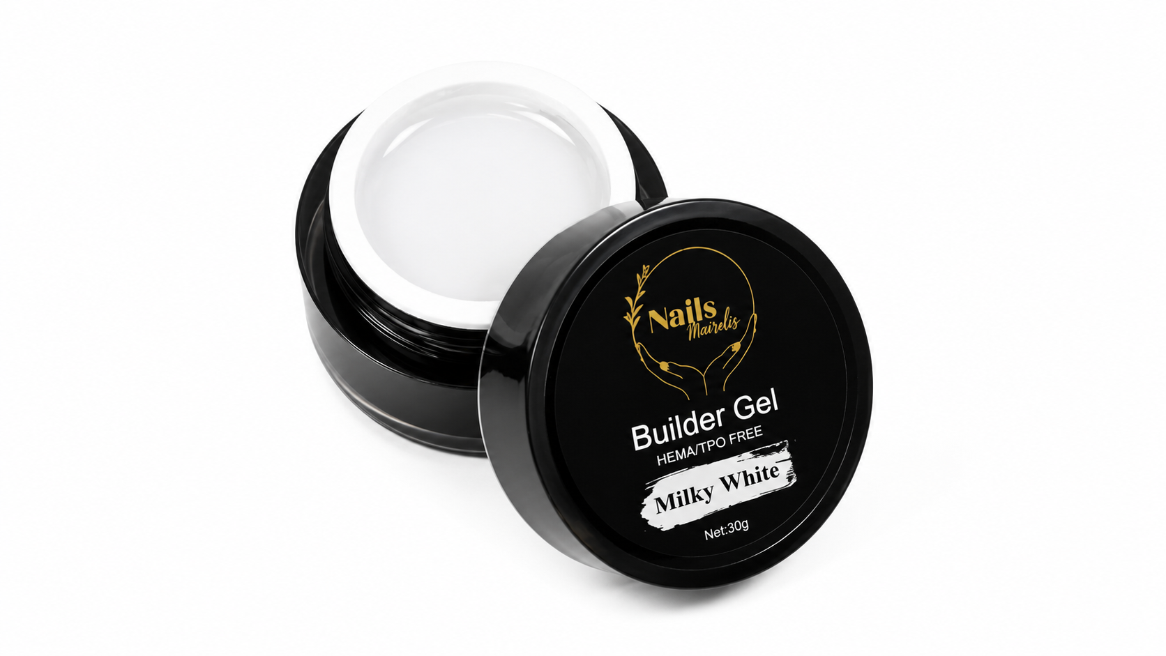 Builder Gel 30g | HEMA-Free & TPO-Free | Self-Leveling | Nails Mairelis