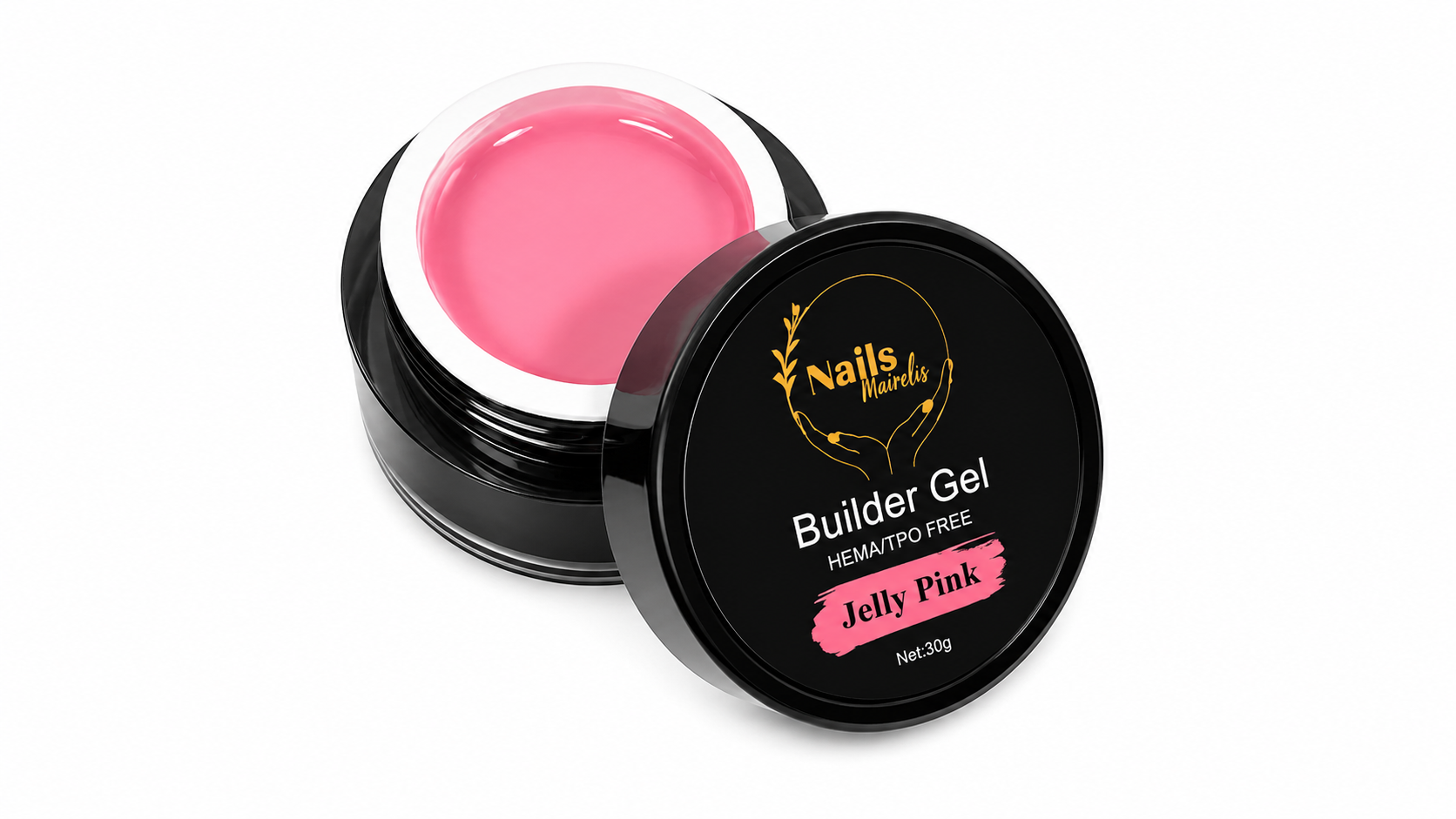 Builder Gel 30g | HEMA-Free & TPO-Free | Self-Leveling | Nails Mairelis