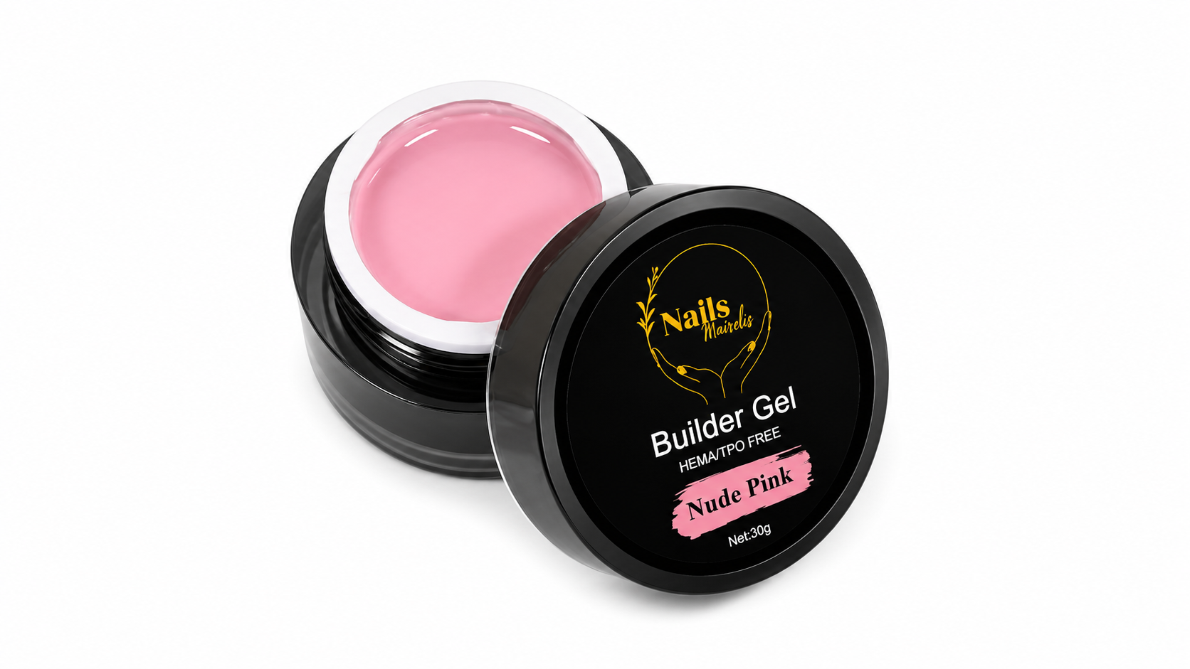 Builder Gel 30g | HEMA-Free & TPO-Free | Self-Leveling | Nails Mairelis
